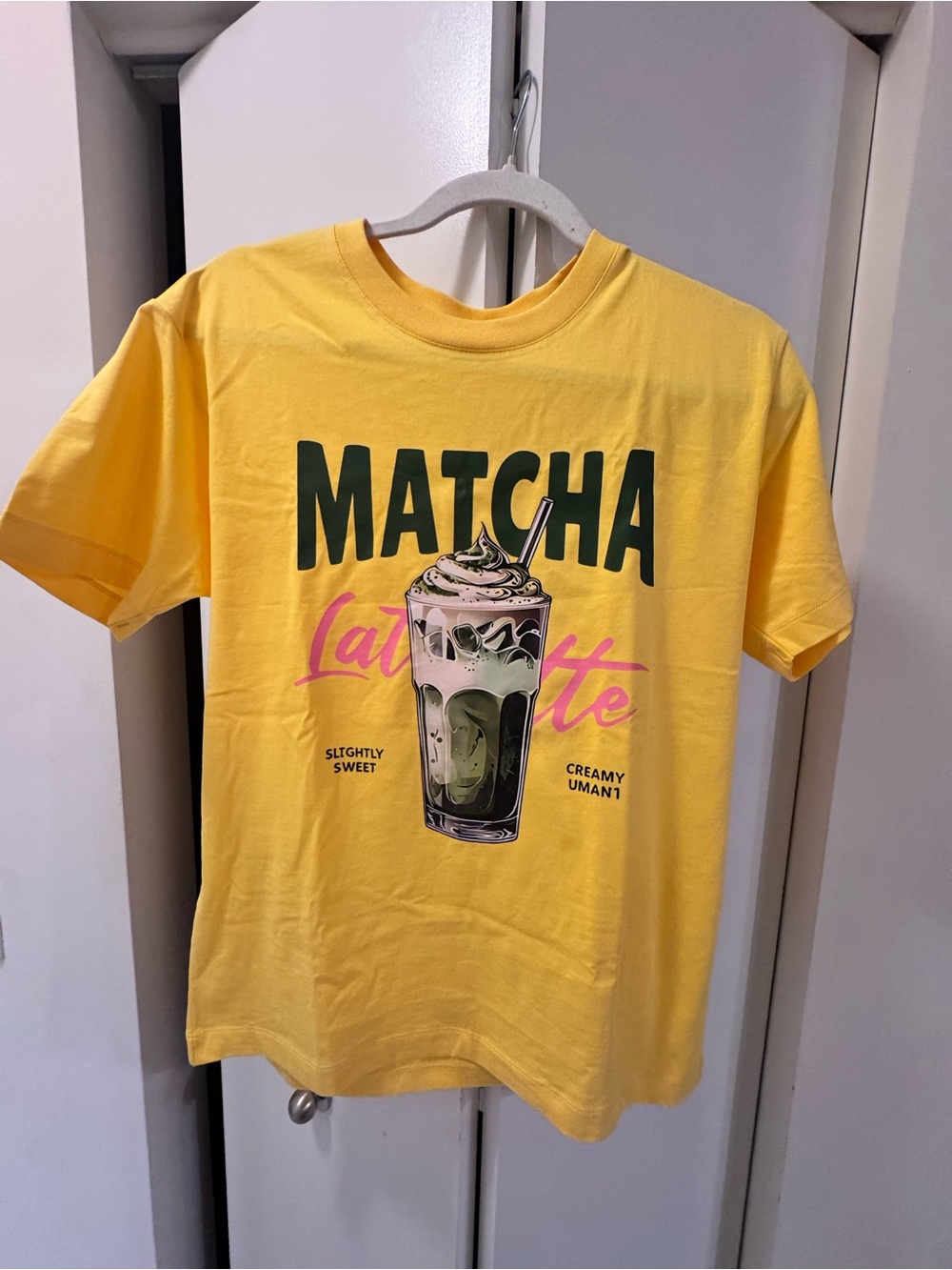 Yellow Matcha Latte Graphic Tee - Unbranded